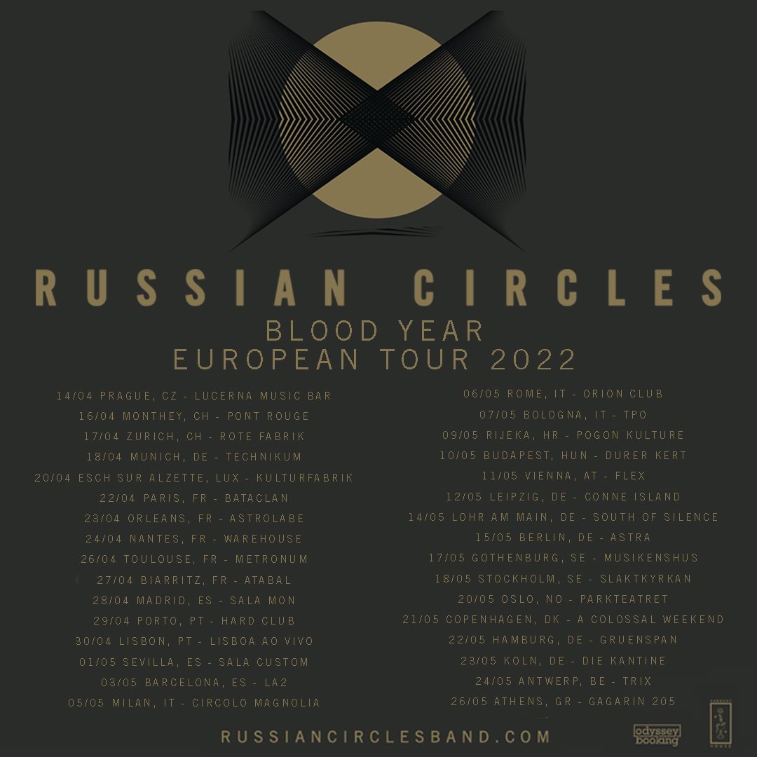 RUSSIAN CIRCLES live @ Gagarin205 Gagarin 205 Live Music Space 2026